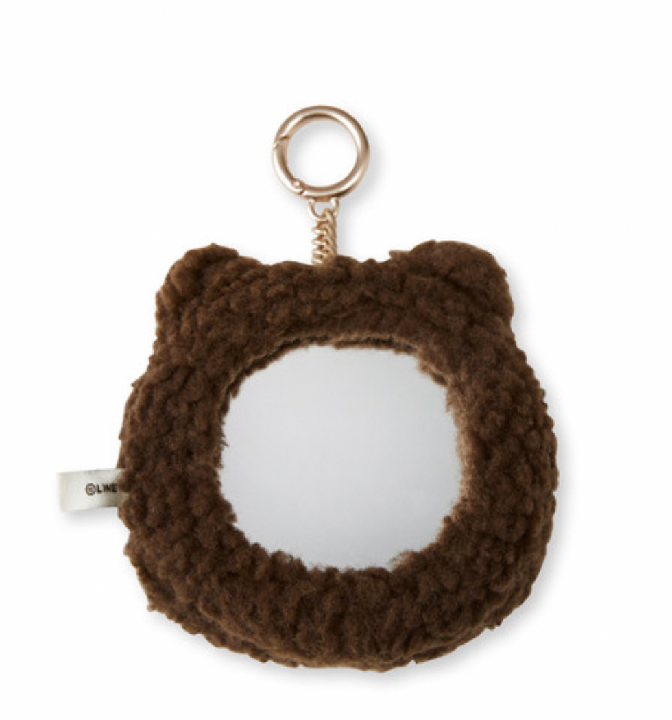 縮圖：Line Friends Brown Mirror Keychain 鏡子鑰匙扣