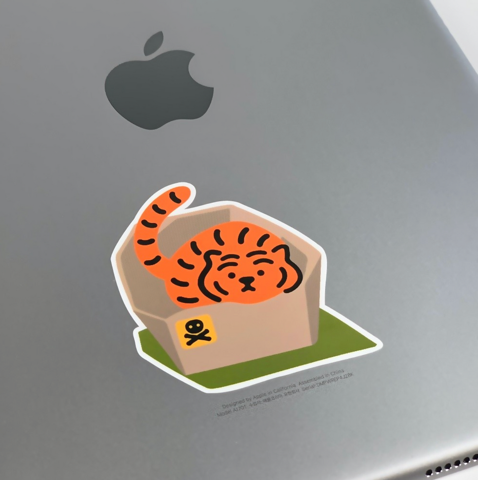 縮圖：Muzik Tiger Wild Tiger Removable Stickers 貼紙(3p)
