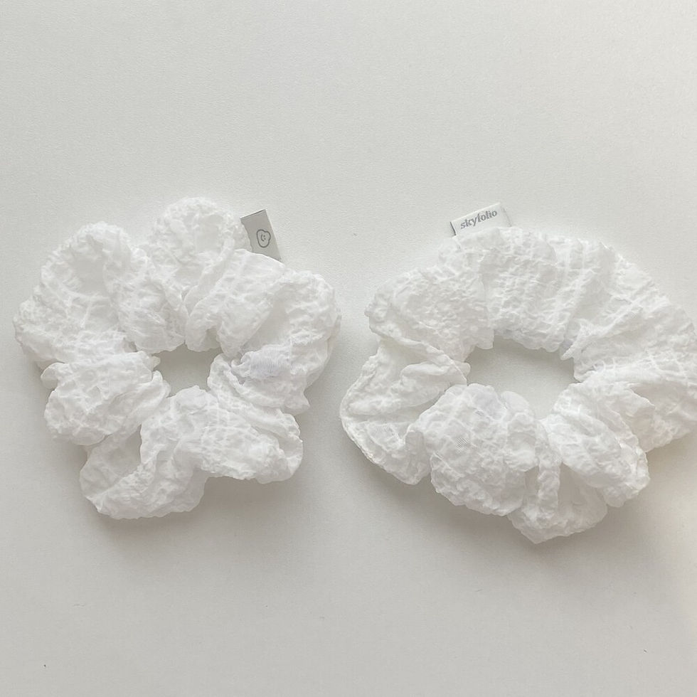 縮圖：Skyfolio Crunchy Cloud Scrunchy 髮圈 (2色)