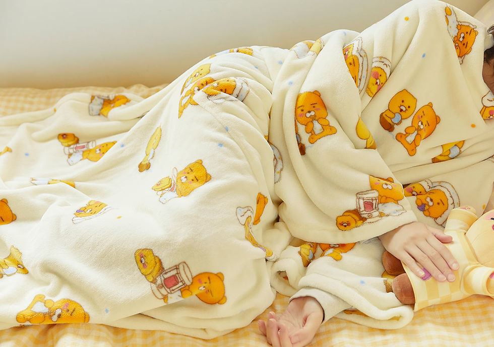 縮圖：Kakao Friends Ryan & 春植 Wearable Blanket 可穿毯子