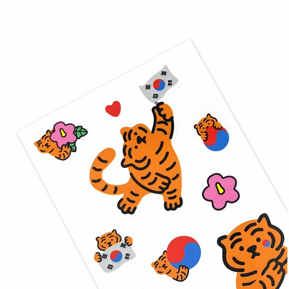 縮圖：Muzik Tiger I love Korea Mix Stickers 貼紙