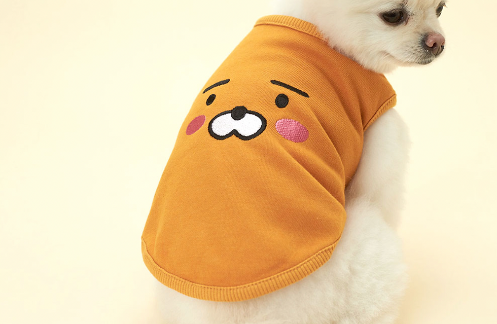 縮圖：Kakao Friends Ryan / Apeach Kakao Friends Pet Sleeveless 寵物可愛無袖T恤 （S/M/L）