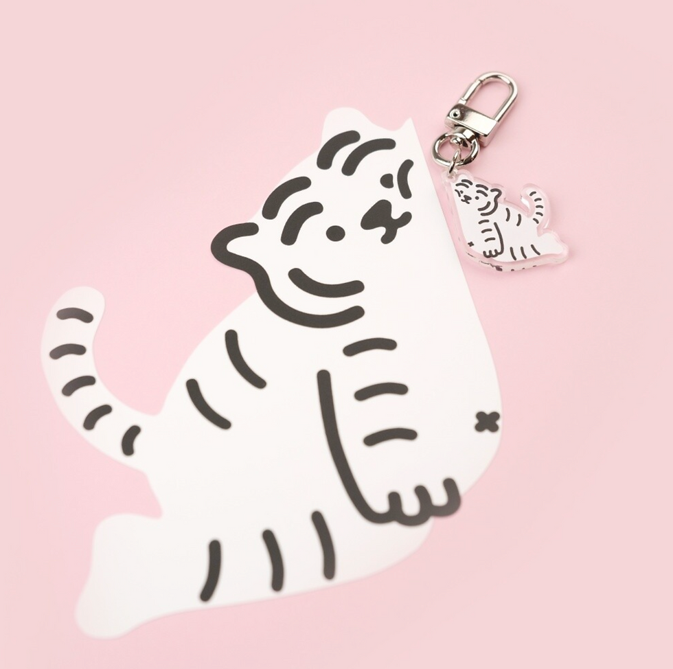 縮圖：Muzik Tiger It's Okay Tiger Keyring 白虎鑰匙扣