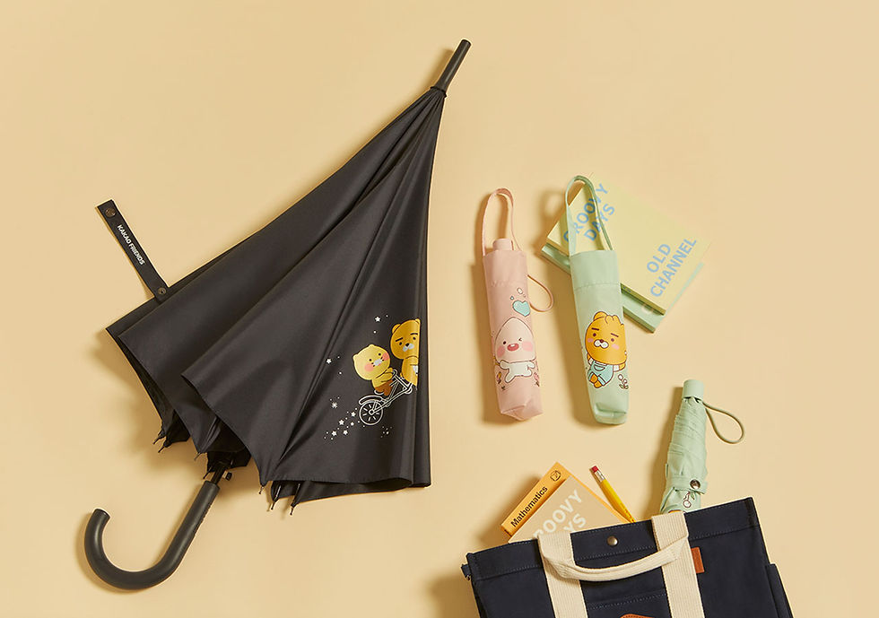 縮圖：Kakao Friends Ryan & Muzi Lightweight Umbrella 縮骨遮