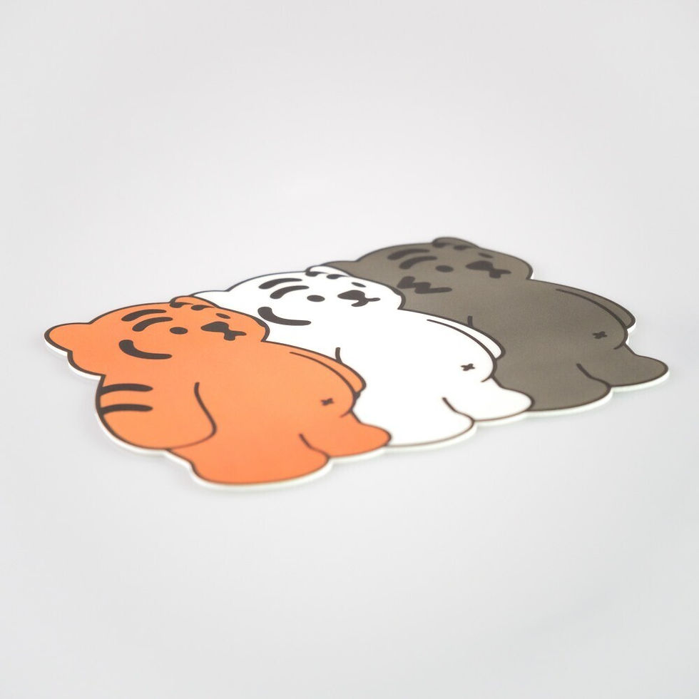 縮圖：Muzik Tiger Attention Three Tigers PVC Mouse Pad 滑鼠墊