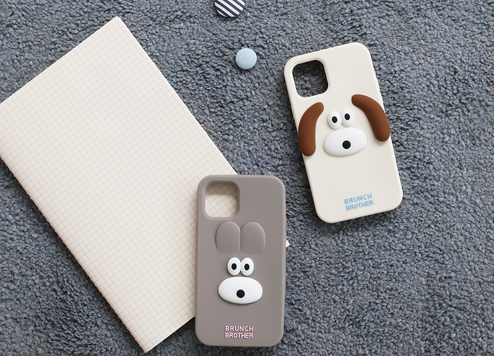 縮圖：Brunch Brother Bunny & Puppy Silicon case Iphone11 系列