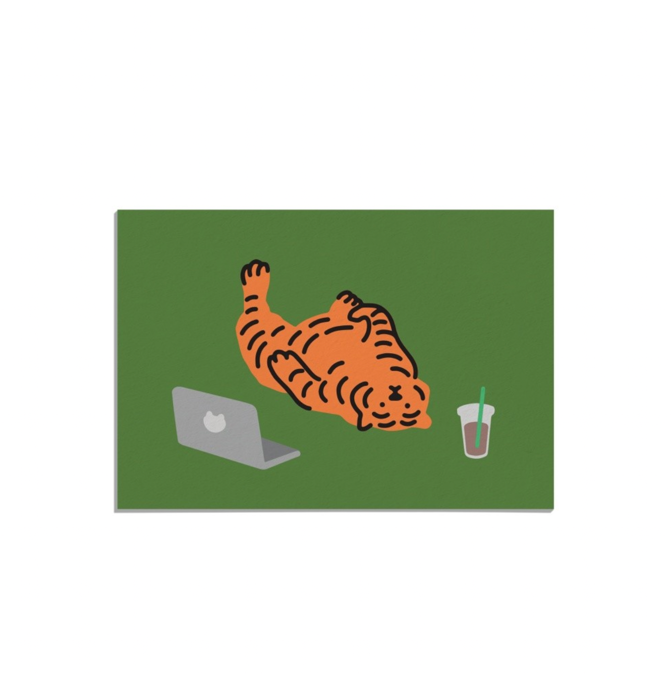 Muzik Tiger Lazy Tiger Postcard 明信片