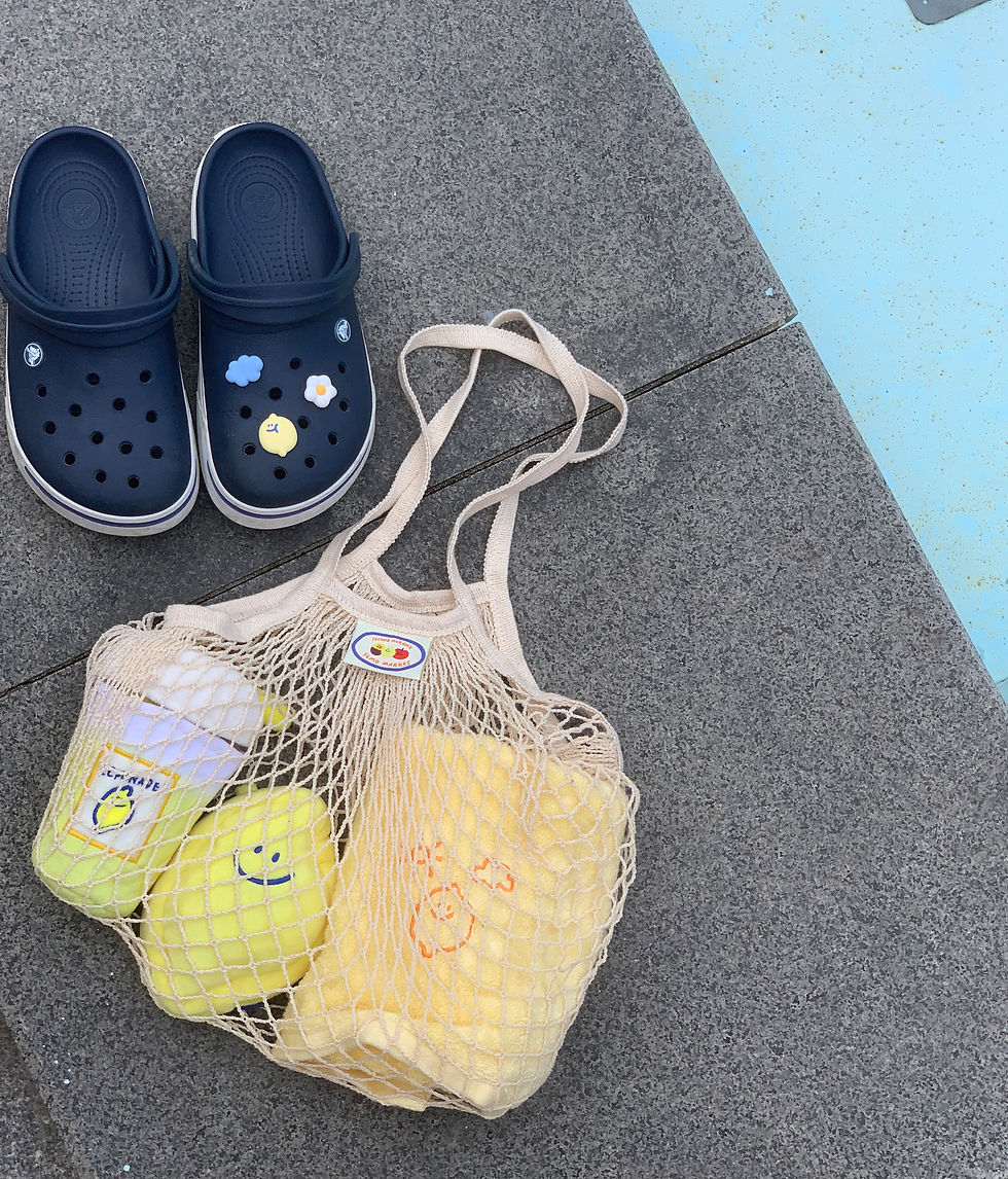 縮圖：Second Morning Semo Market Net Bag 單肩格紋袋