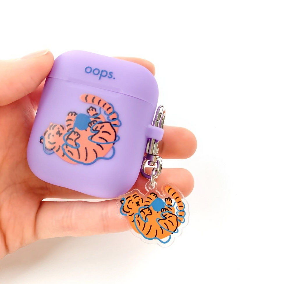 縮圖：Muzik Tiger Oops Tiger Keyring 鑰匙扣