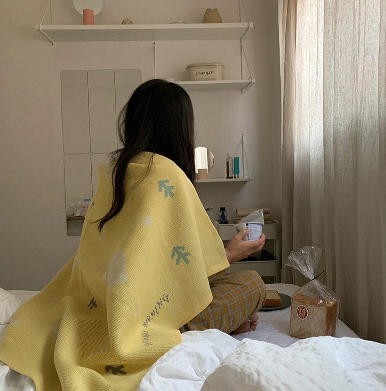 縮圖：Second Morning Semo Knit Blanket 毛氈