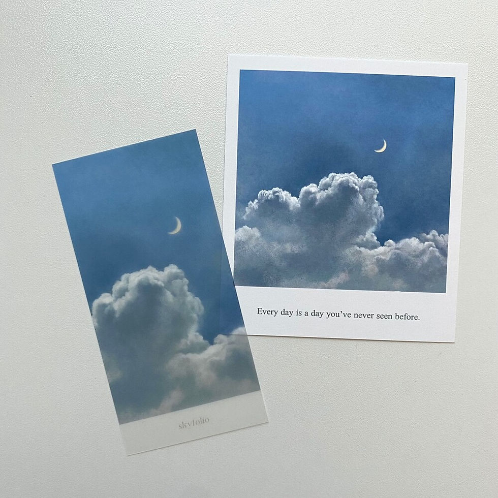 縮圖：Skyfolio Moon and Cloud 半透明書籤