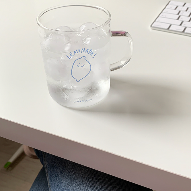 縮圖：【現貨】Second Morning Lemony Glass Cup 透明耐熱玻璃杯