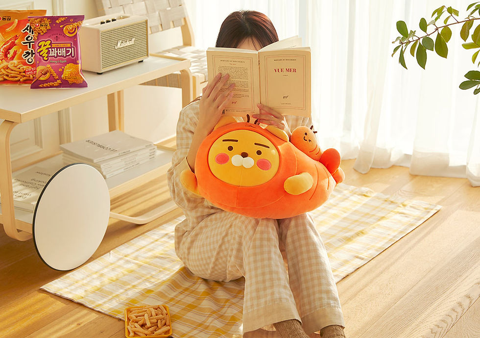 縮圖：Kakao Friends x Nongshim  Ryan Soft Plush Toy 蝦條枕頭