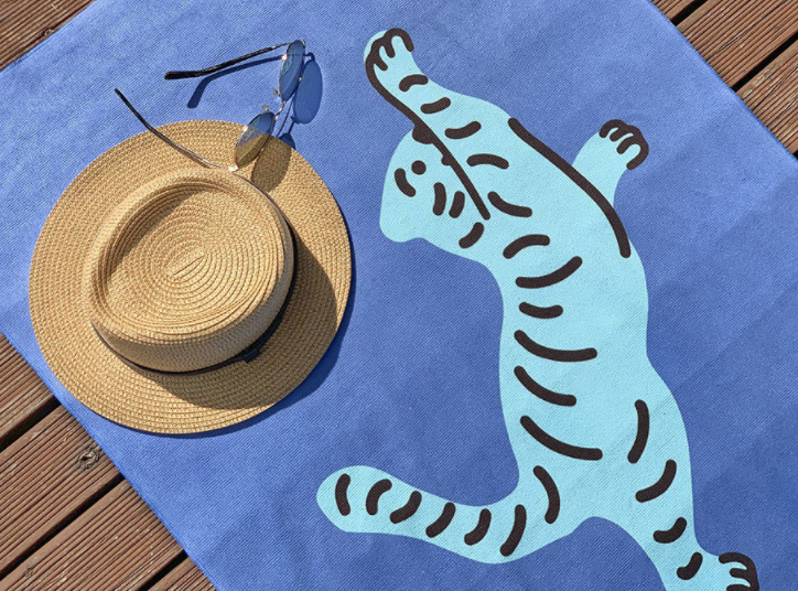 縮圖：Muzik Tiger Hey！ Tiger Beach Towel 沙灘巾