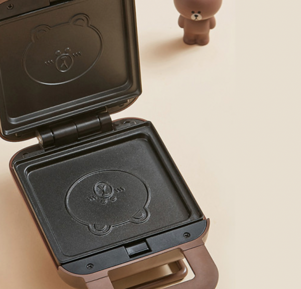 縮圖：Line Friends x Pon Brown Sandwich & Waffle Maker 公仔窩夫三文治機