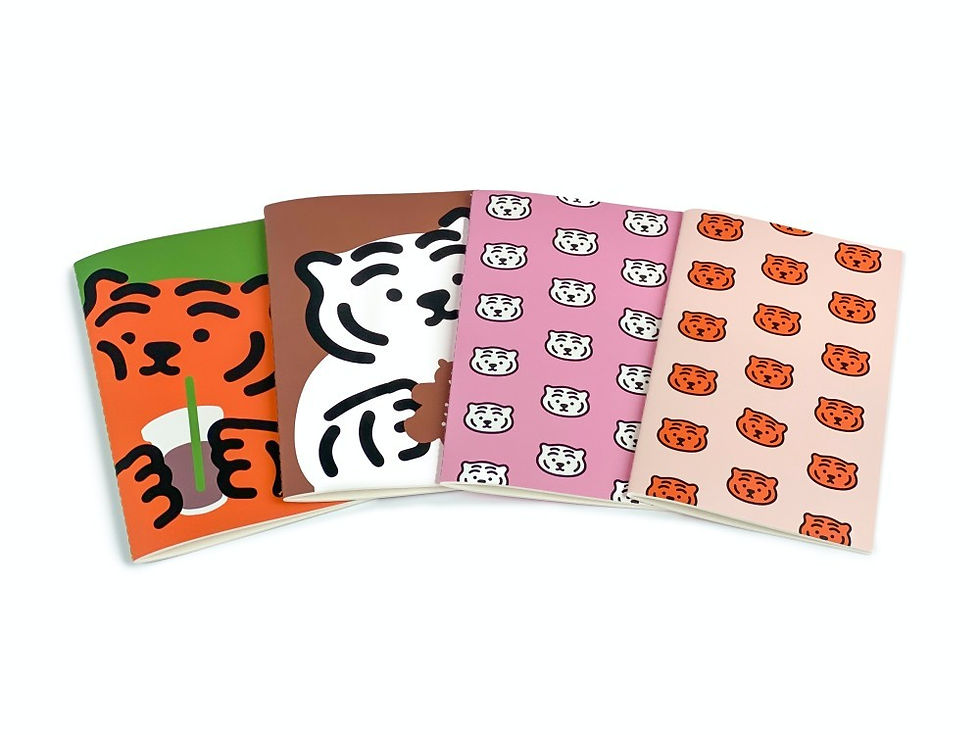 縮圖：Muzik Tiger Cookie Tiger Sewing Notebook 記事本