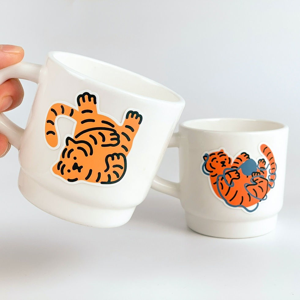 縮圖：Muzik Tiger Look Tiger Removable Stickers 貼紙(3p)