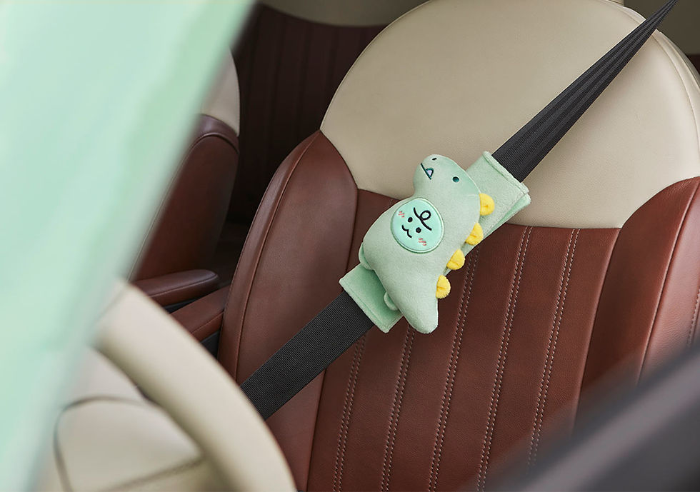 縮圖：Kakao Friends Dinosaur Jordy Plush Seatbelt Cover 安全帶套