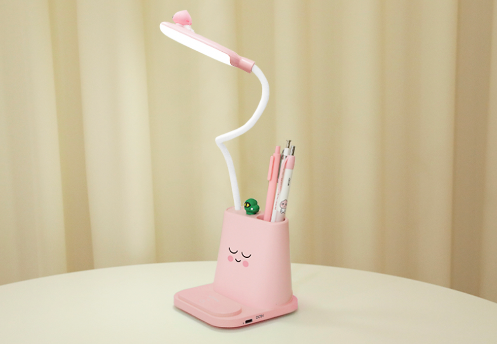 縮圖：Kakao Friends Ryan/Apeach LED Lamp Pen Holder 三合一 筆座 座枱燈