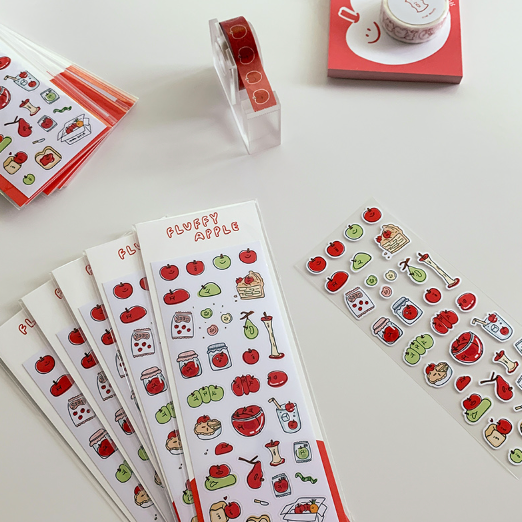 Second Morning Fluffy Apple Sticker 貼紙