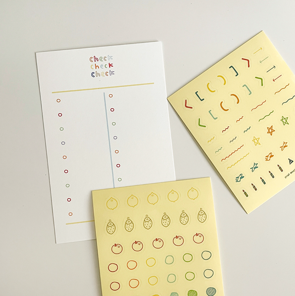 縮圖：Second Morning Check Check Check 手帳貼紙