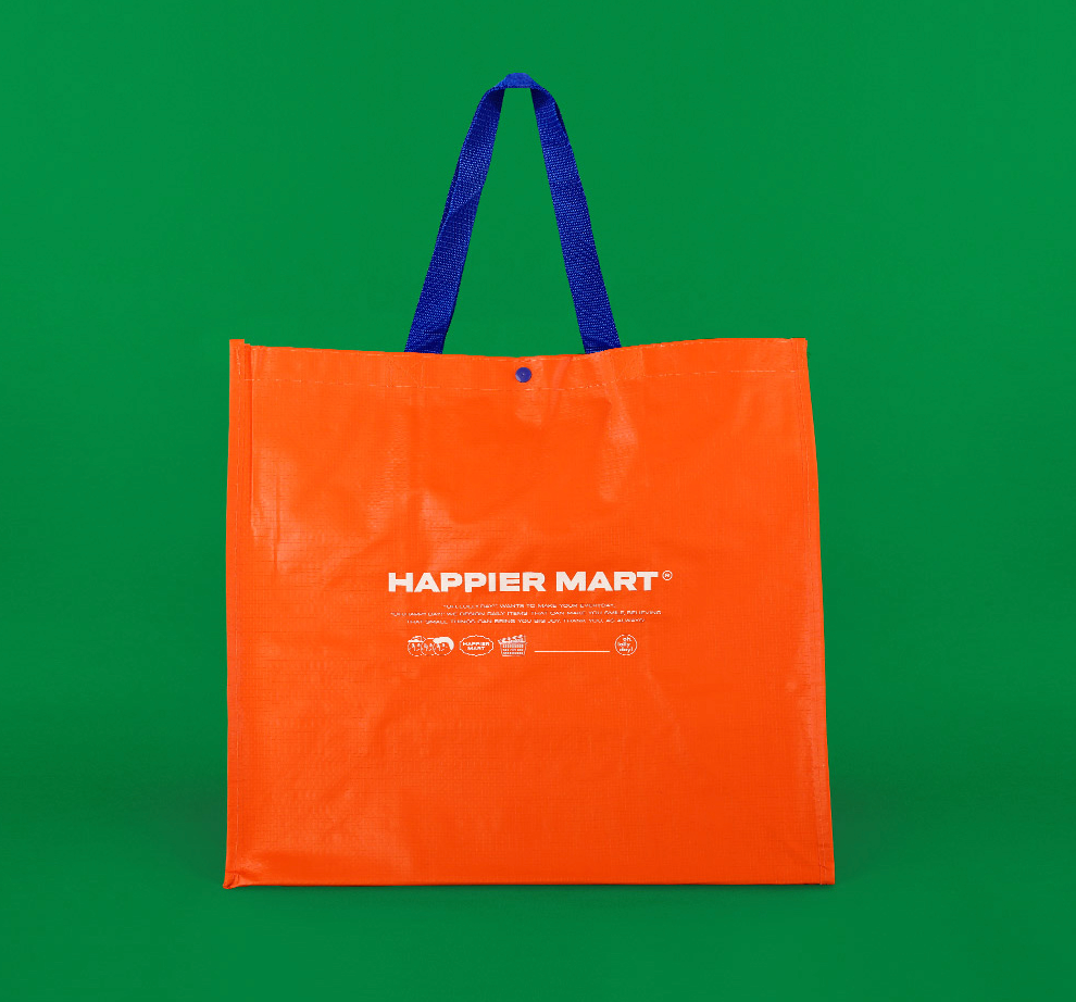 O,LD! HAPPIER MART Bag_Orange 防水油布袋