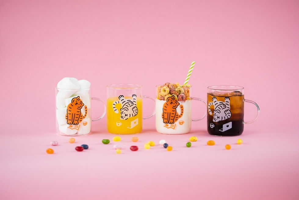 縮圖：Muzik Tiger Tiger Glass Mug Small 耐熱玻璃杯