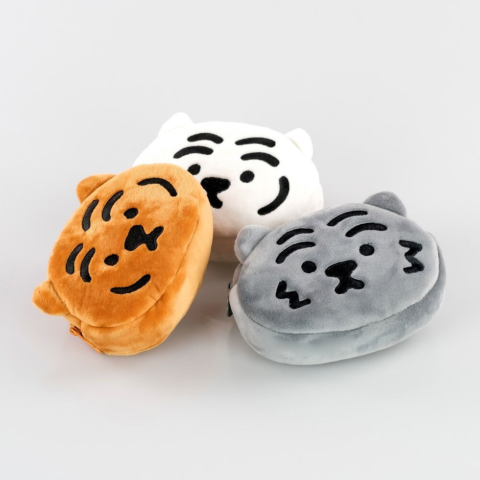縮圖：Muzik Tiger Black Tiger Keyring Pouch 灰虎鑰匙圈小袋