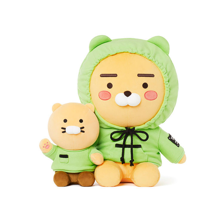 縮圖：Kakao Friends Ryan & 春植 Flagship Edition Doll 江南店限定連帽衫公仔