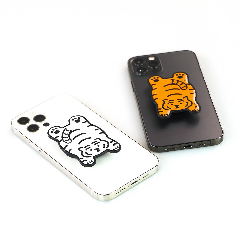 縮圖：Muzik Tiger Flat Red Tiger Shaped Smart Tok 手機支架