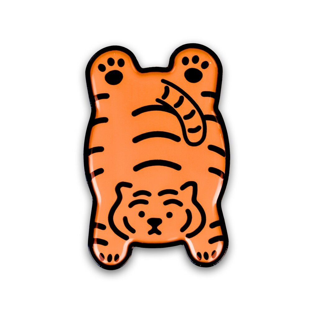 Muzik Tiger Flat Red Tiger Shaped Smart Tok 手機支架
