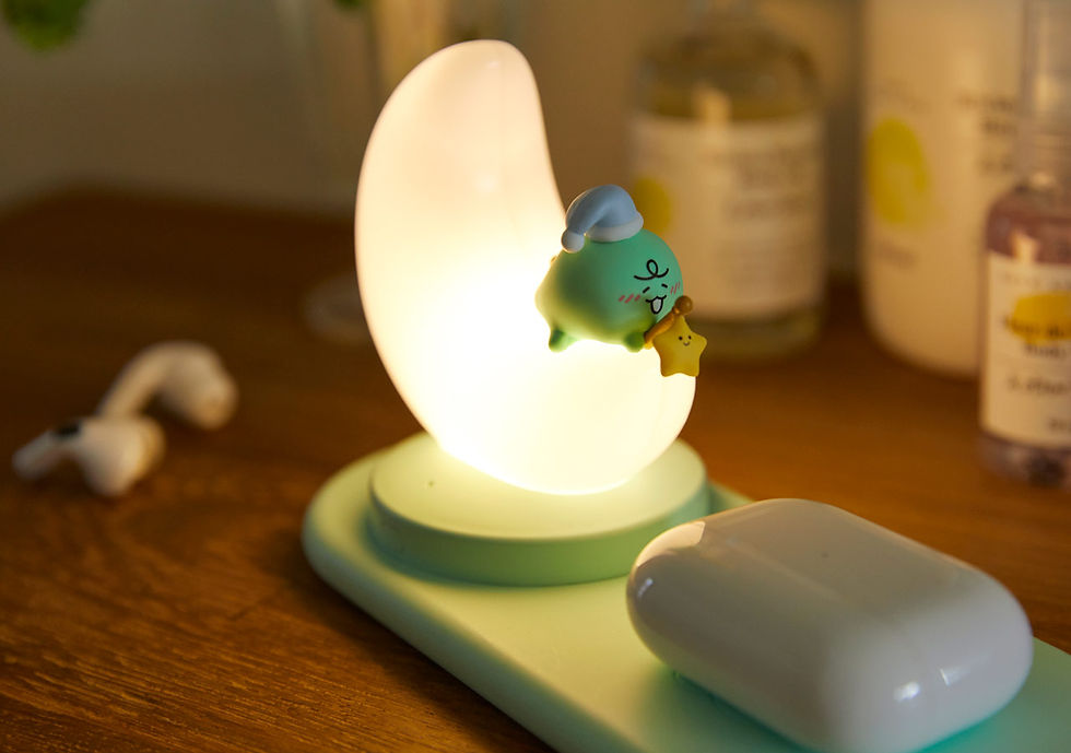 縮圖：Kakao Friends Jordy Night Light & Wireless Charger  夜燈多功能充電器