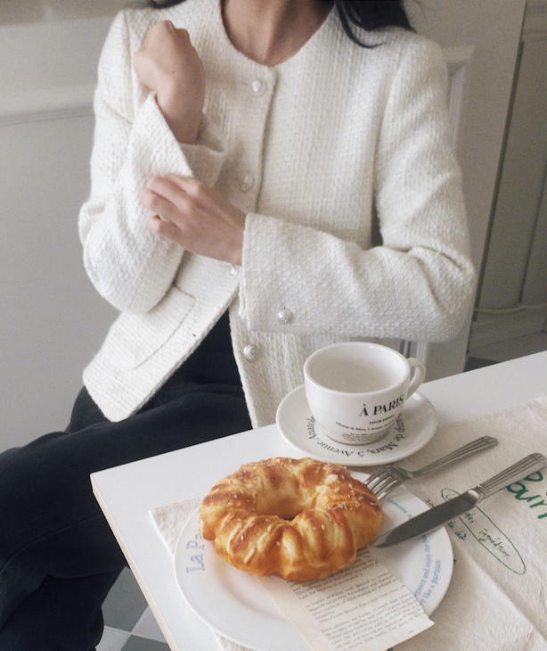 縮圖：[Slowand] #Slowmade  Recipe Tweed jacket 4色選擇