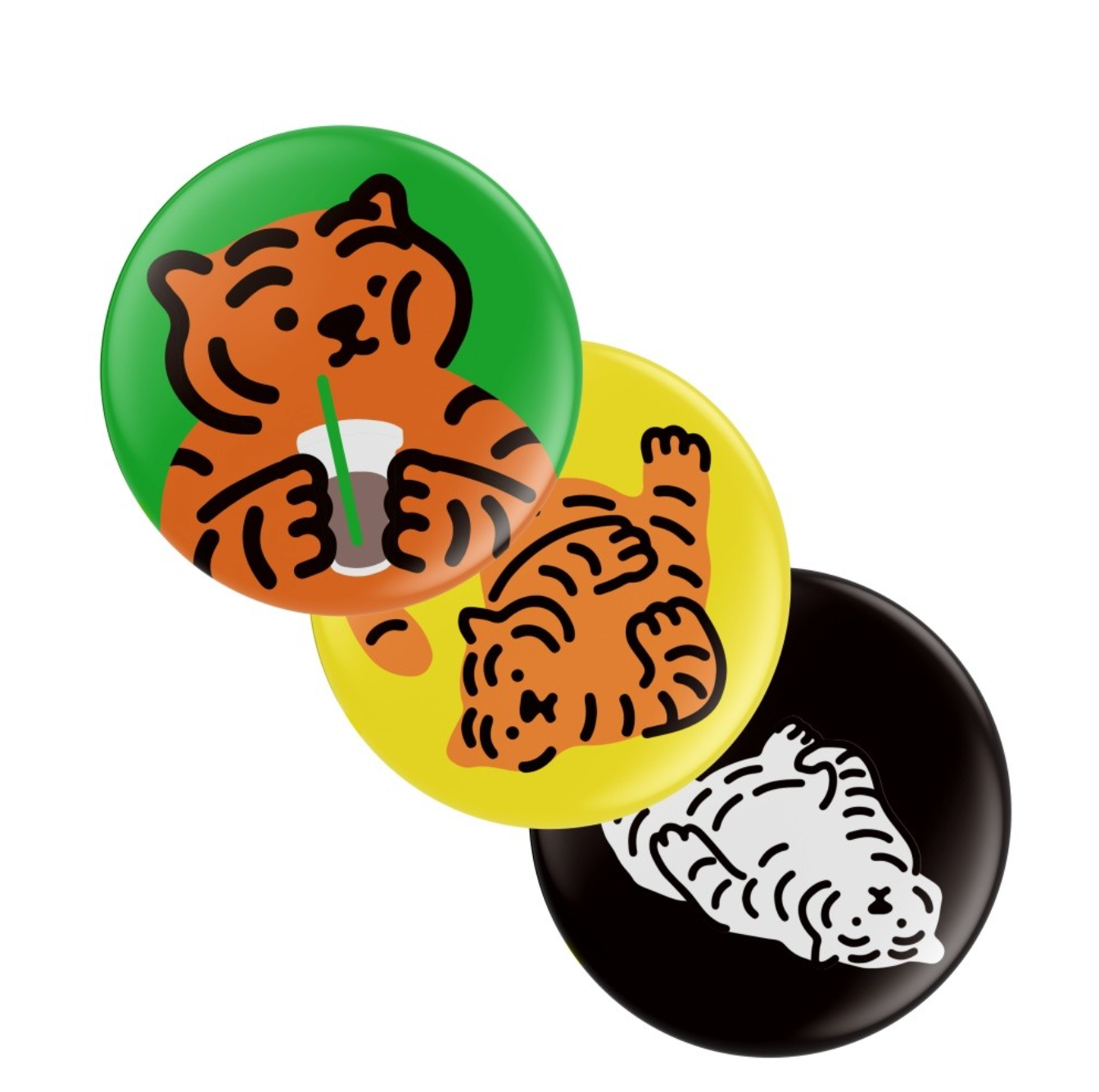 Muzik Tiger Tigers Pin Buttons 扣針 (3p)