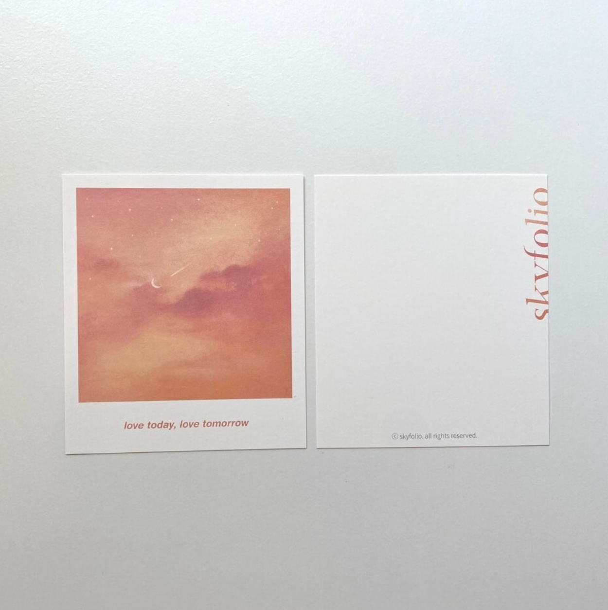 Skyfolio Polaroid Postcard Love Today