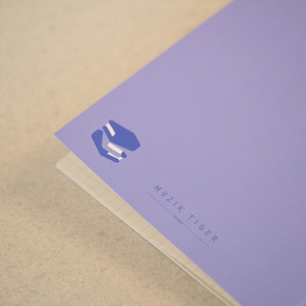縮圖：Muzik Tiger Slantwise Tiger Sewing Notebook 記事本