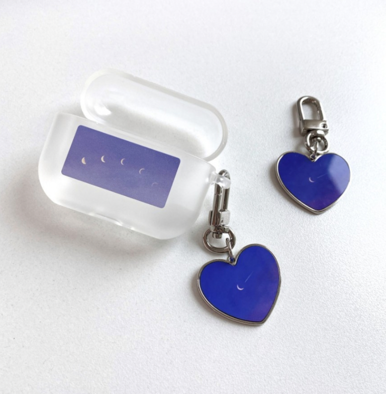 縮圖：Skyfolio Nickel Heart Keyring 耳機鑰匙扣 2款