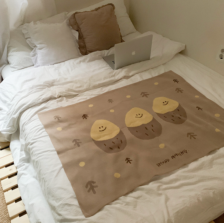 縮圖：Second Morning Semo Knit Blanket 毛氈