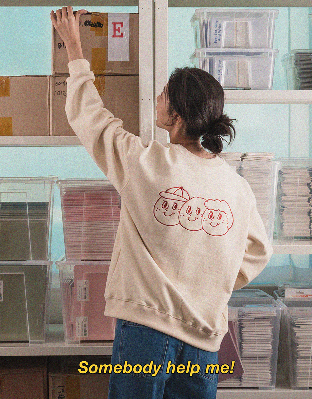 O,LD! Sweatshirt Signature Ivory 米白色衛衣