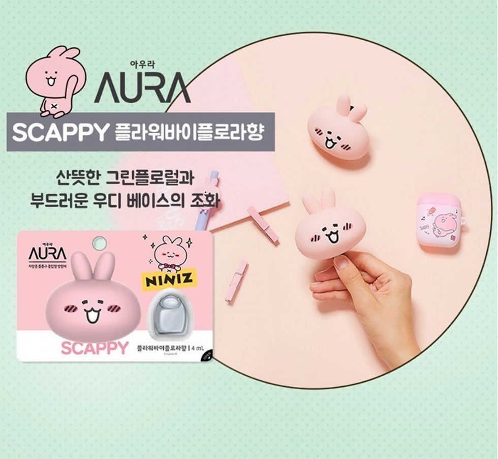縮圖：Kakao Friends x LG AURA Niniz 汽車芳香劑(Jordy/Scappy/Angmond)