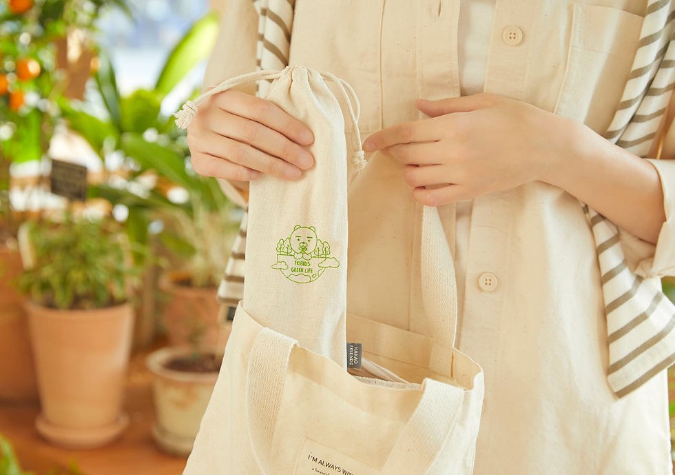 縮圖：Kakao Friends Ryan 春植 Reusable Straw Set 3P 環保吸管套裝