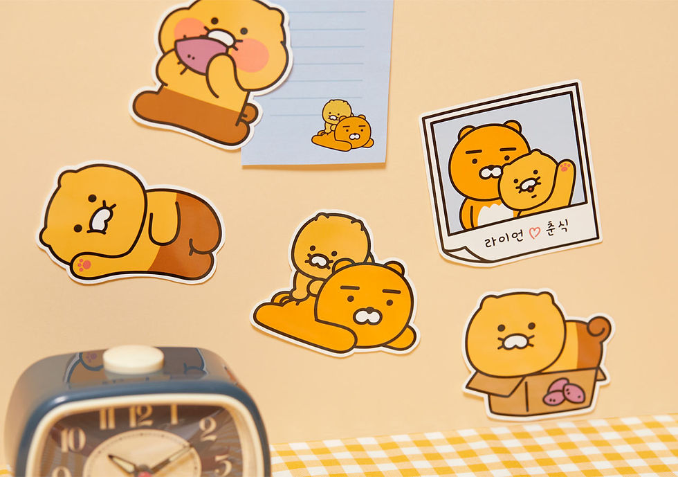 縮圖：Kakao Friends 春植 Sticker 貼紙集（7p）