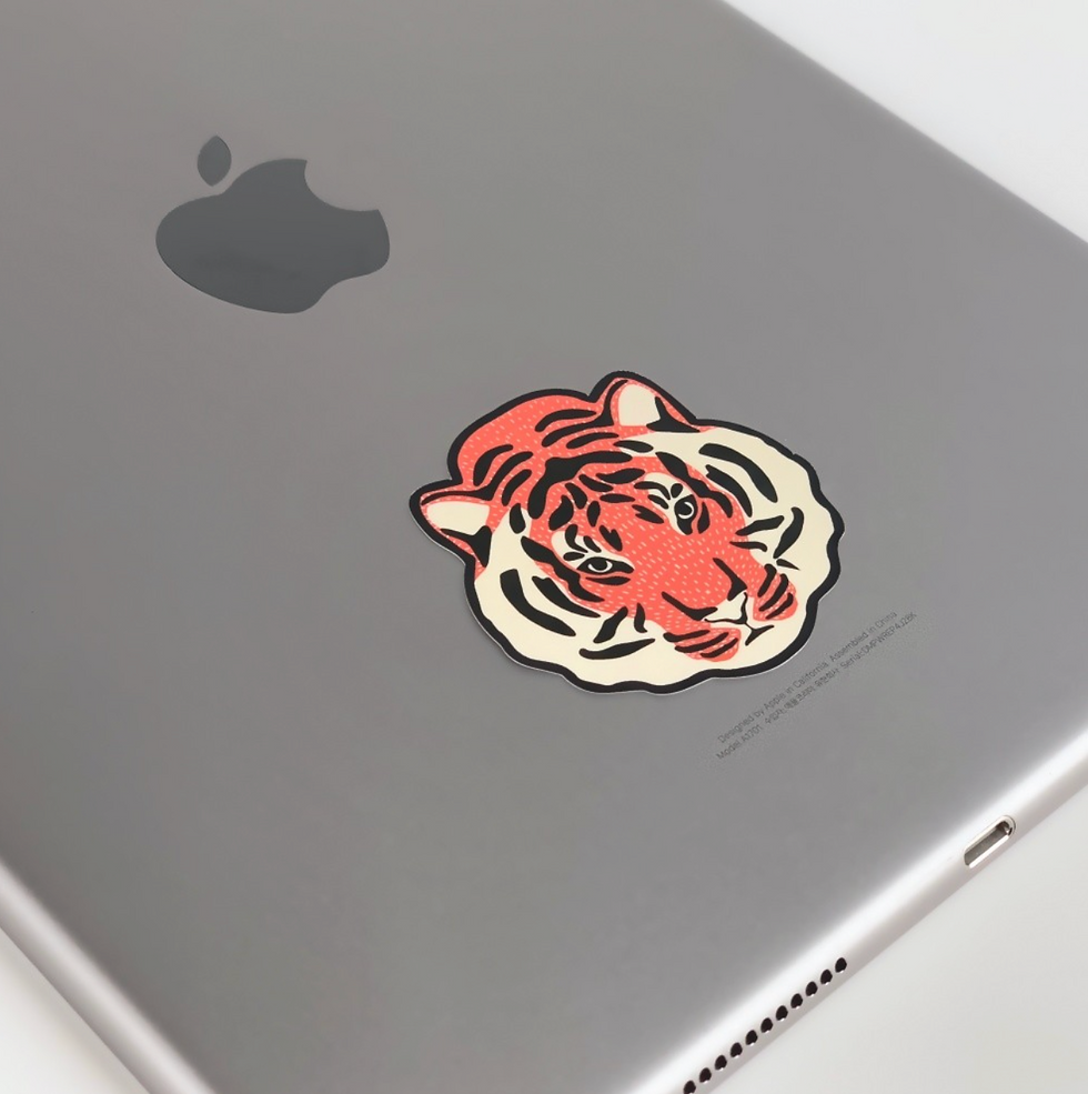 縮圖：Muzik Tiger Flower Tiger Removable Stickers 貼紙(3p)