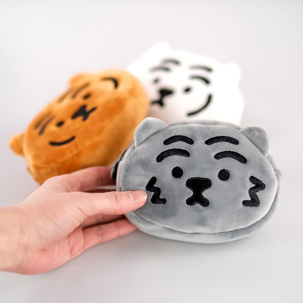 縮圖：Muzik Tiger Black Tiger Keyring Pouch 灰虎鑰匙圈小袋