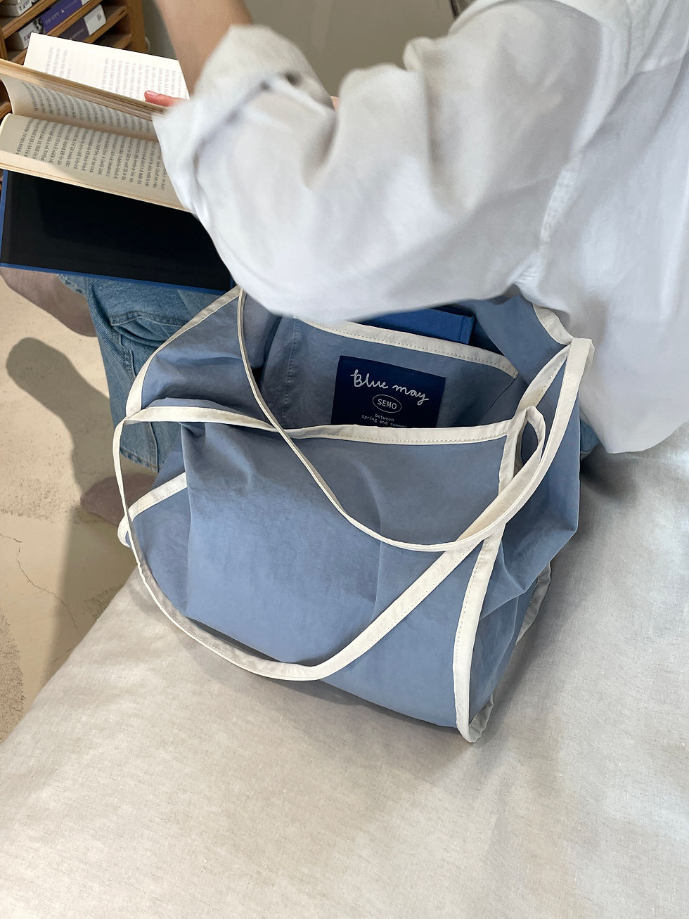縮圖：Second Morning Blue May Bag 限量版單肩包