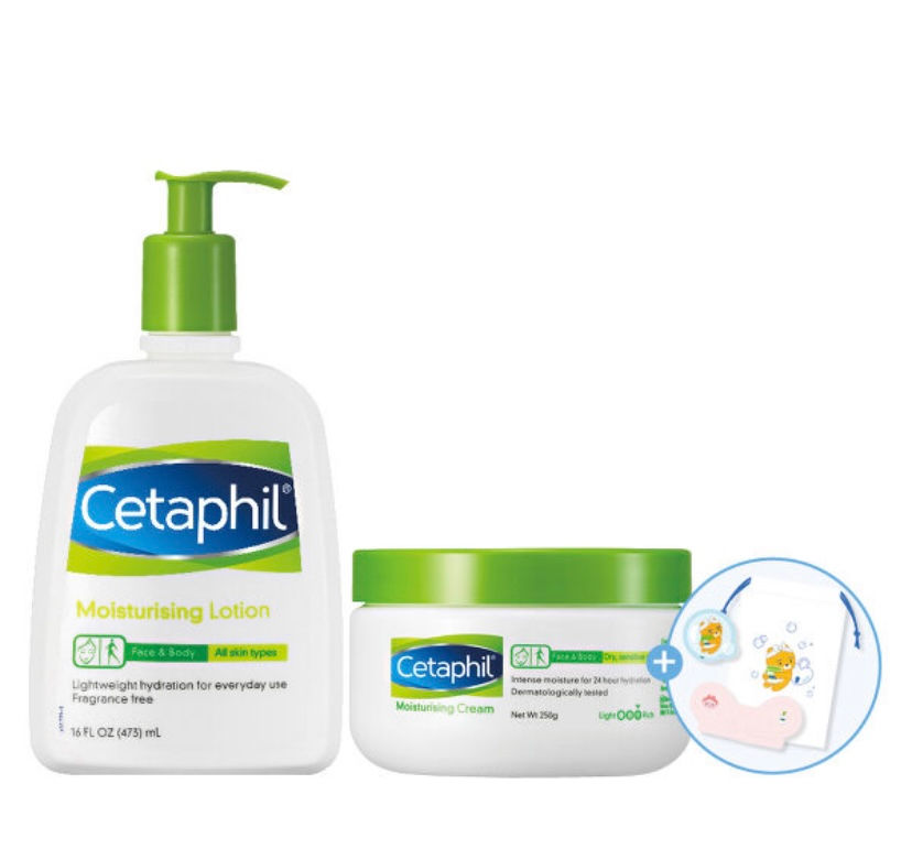 縮圖：Kakao Friends x Cetaphil 保濕套裝（附送Ryan/Apeach洗面頭箍 ＋ Ryan索袋 ＋ Ryan 貼紙）