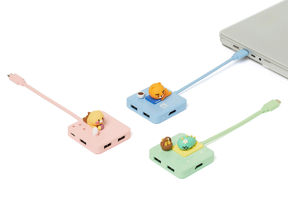 縮圖：Kakao Friends Jordy 5 in 1 USB-C Adapter USB-C 多功能轉接器