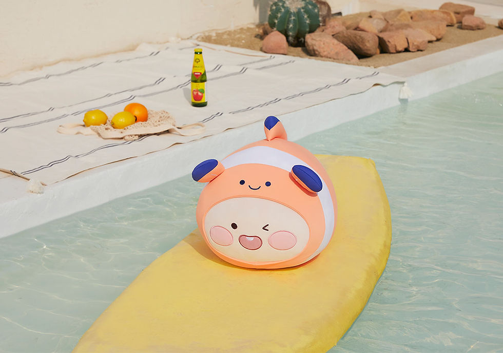 縮圖：Kakao Friends Apeach Ocean Vibe Cooling Pillow 抱枕