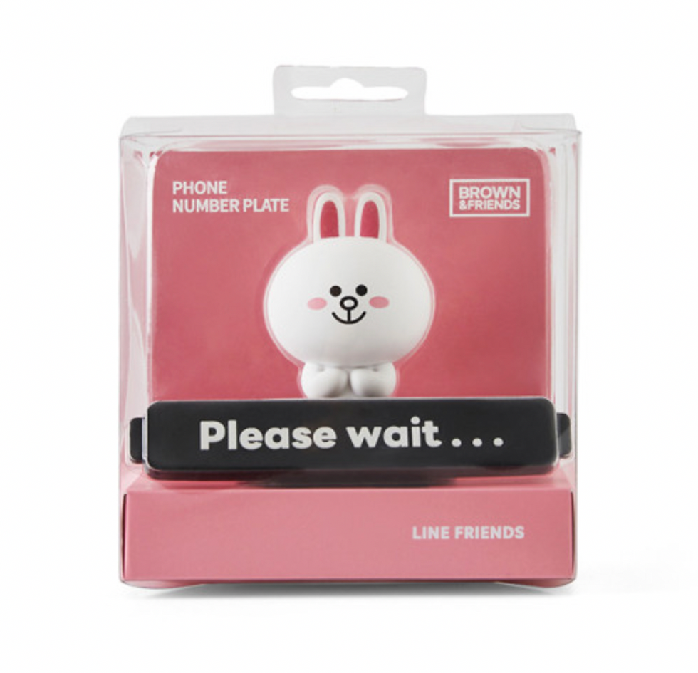 縮圖：Line Friends Cony 車用電話號碼牌