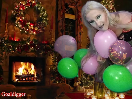 Let Balloons Blow in eye glasses Happy Christmas